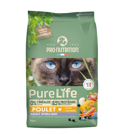 Pure Life Adult Sterilised with Chicken 2 y 8 kg