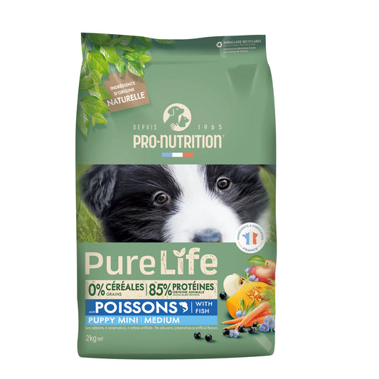 Pure Life Puppy Mini/Medium with Fish 2kg